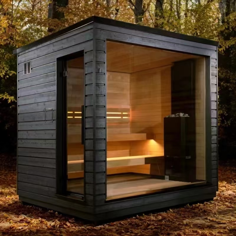 Suzhou Zhongye Sauna Equipment Co., Ltd. lansează o nouă cameră de saună în stil peisaj în aer liber.