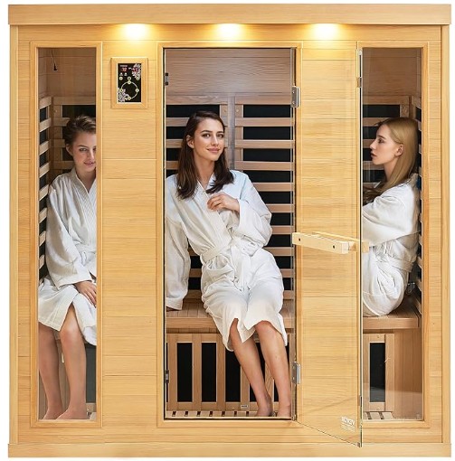 Cameră de saună cu infraroșu cu 4 persoane în interior