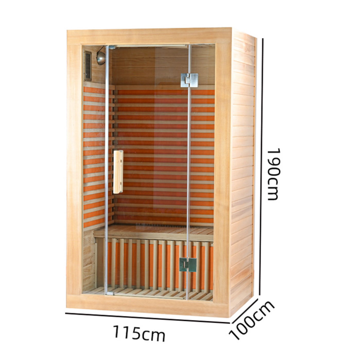 Sauna 1-2 persoane Hemlock Sauna cu infraroșu îndepărtat