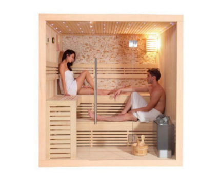 Sauna 3-4 persoane Sauna cu infraroșu îndepărtat cu cucută